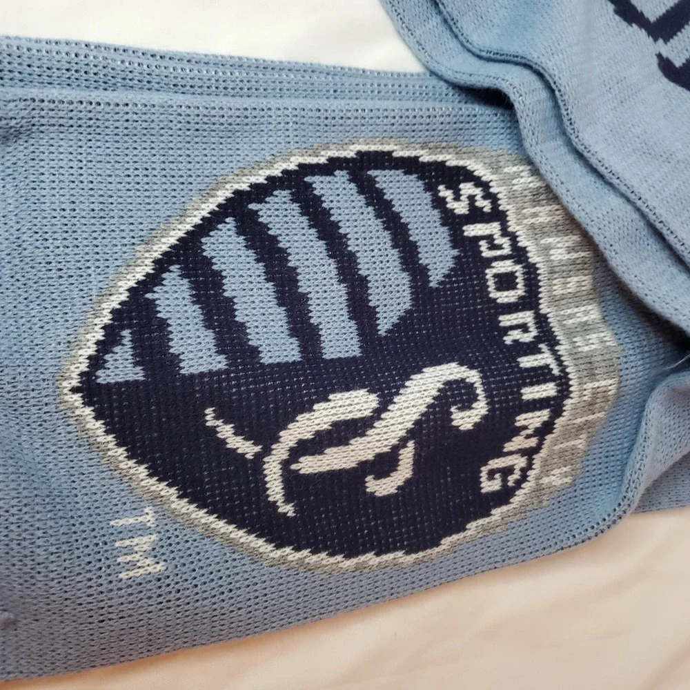 Sporting Kansas City Scarf SKC MLS Soccer‎ I Heart Kc Blue Reversible